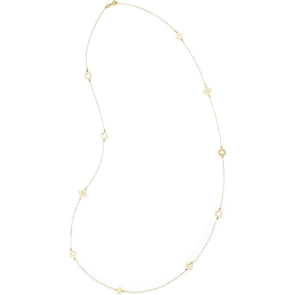 image:imageTory Burch Womens Long Forget Me Not NecklaceTory Gold