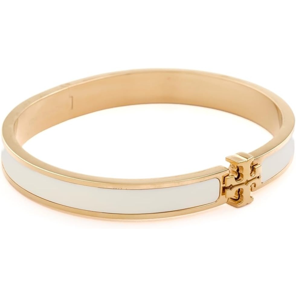 image:imageTory Burch Womens Medium Icon Enamel BraceletTory GoldIvory