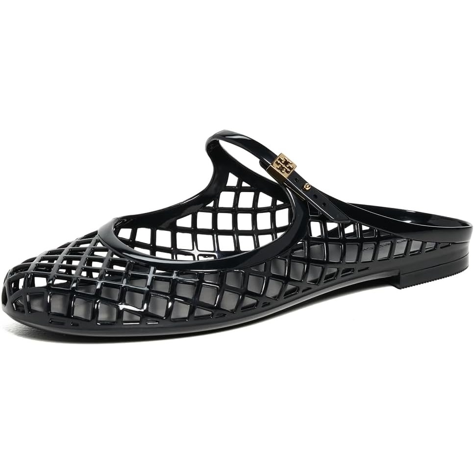 image:imageTory Burch Womens Mellow Mary Jane Jelly FlatsPerfect BlackGold