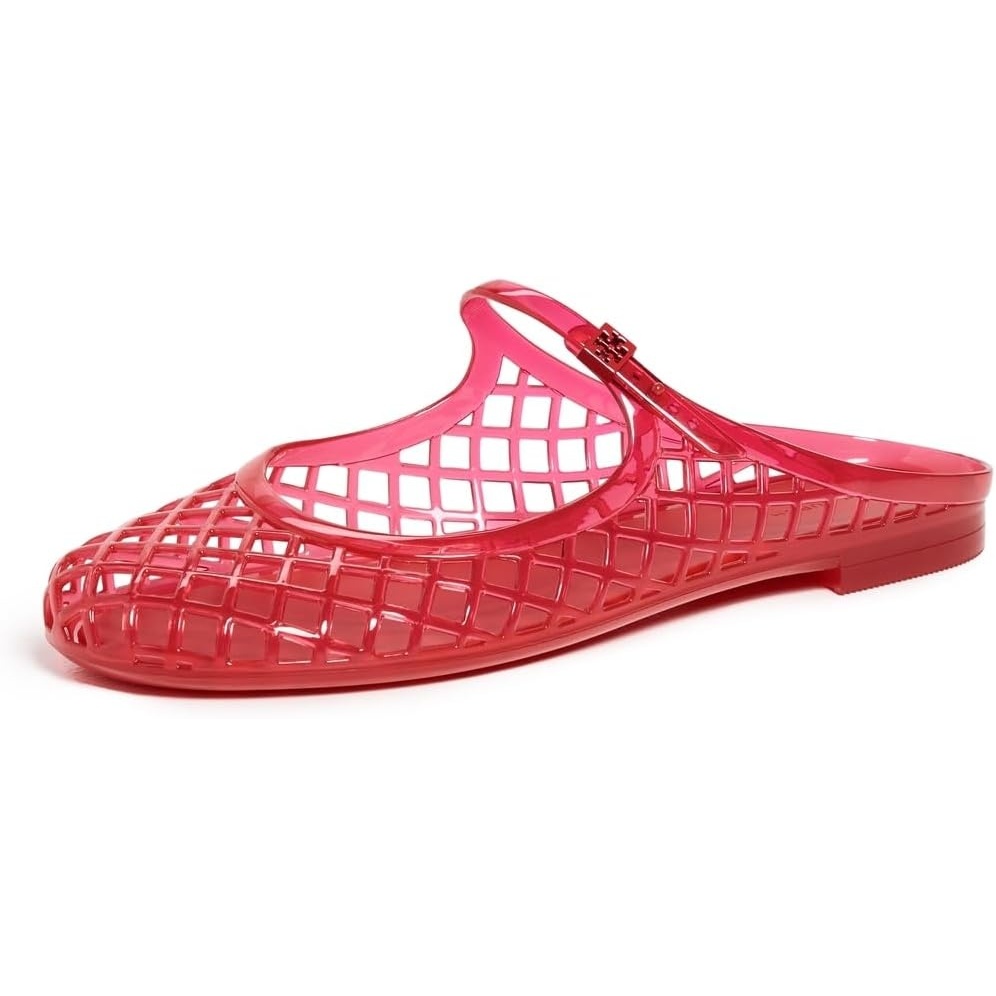 image:imageTory Burch Womens Mellow Mary Jane Jelly FlatsRed Volcano