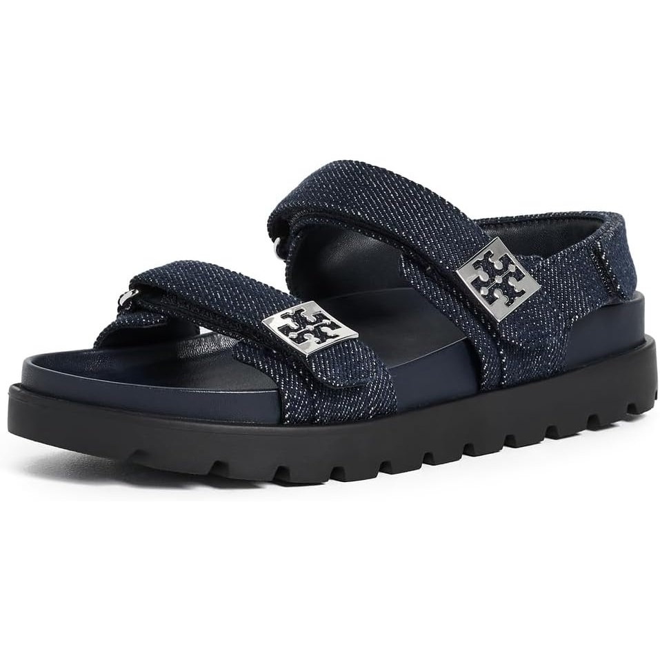 image:imageTory Burch Womens Mellow Sport SandalsMidnight DenimNavySilver