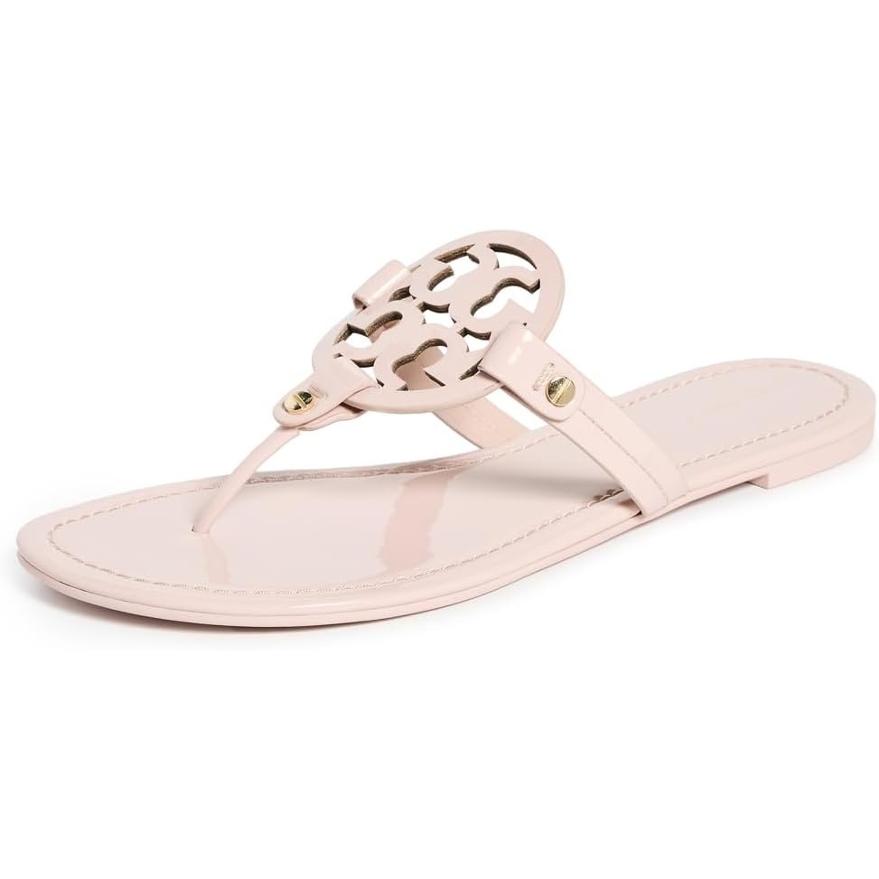 image:imageTory Burch Womens Miller Embellished SandalsSeashell Pink