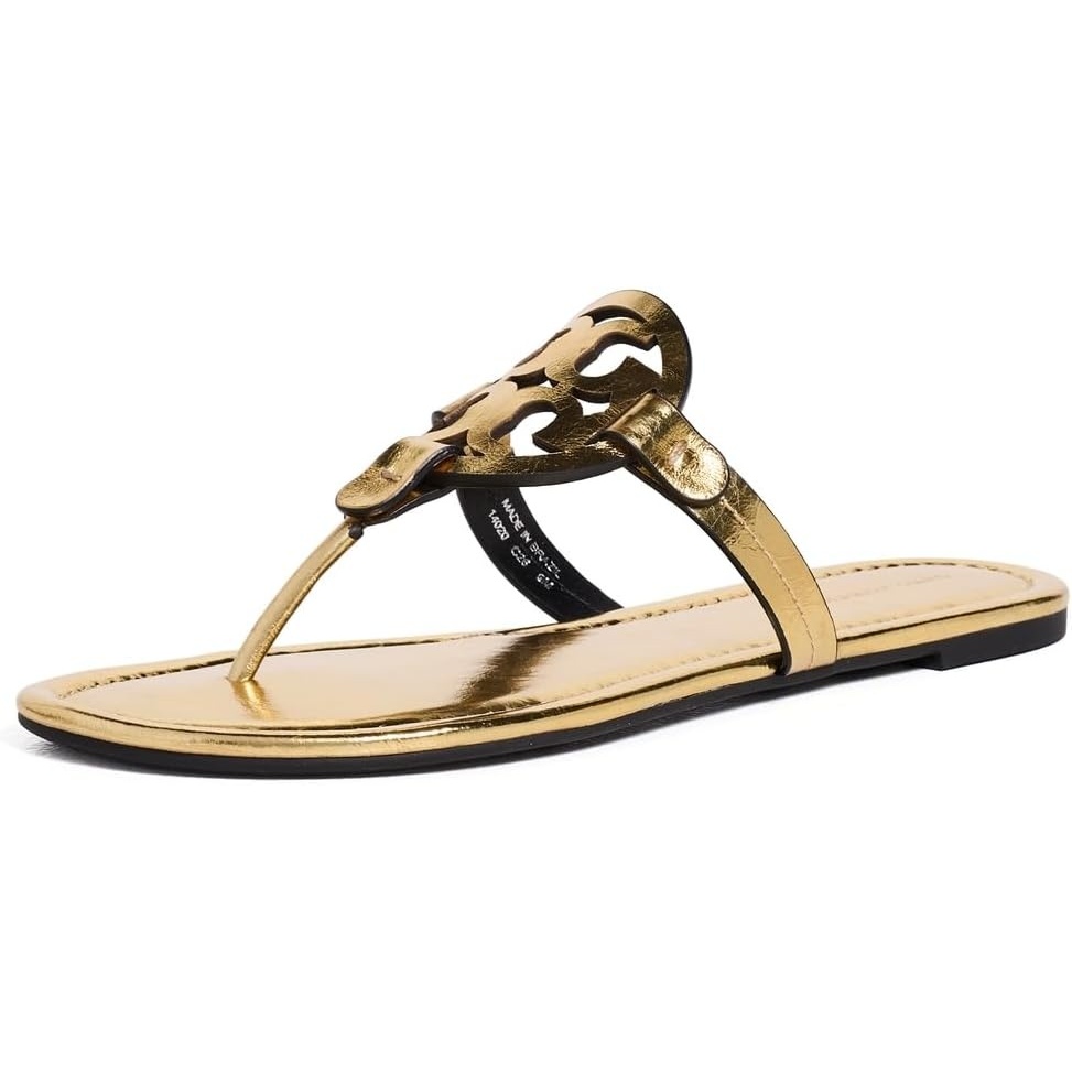 image:imageTory Burch Womens Miller SandalsGold Leaf