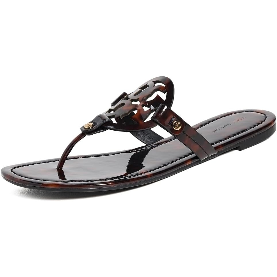 image:imageTory Burch Womens Miller SandalsTortoise Patent