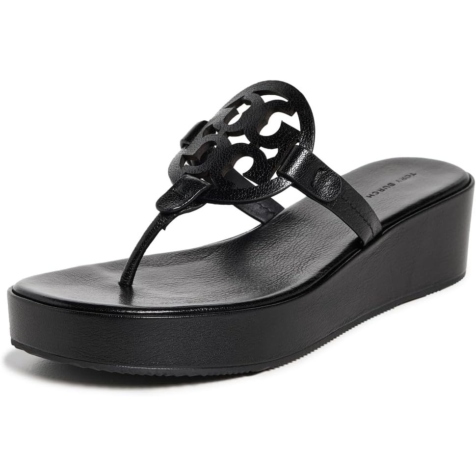 image:imageTory Burch Womens Miller Wedge SandalsPerfect Black