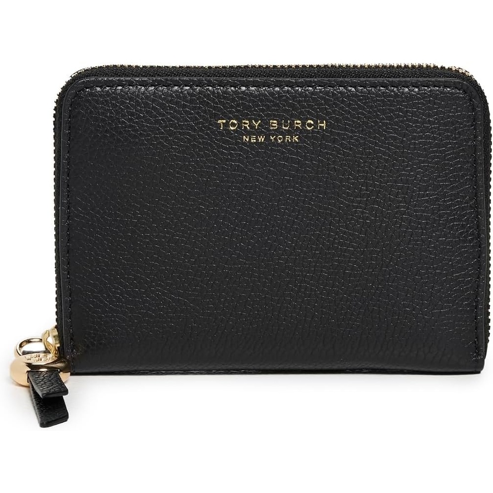 image:imageTory Burch Womens Romy Medium Zip Around WalletBlack