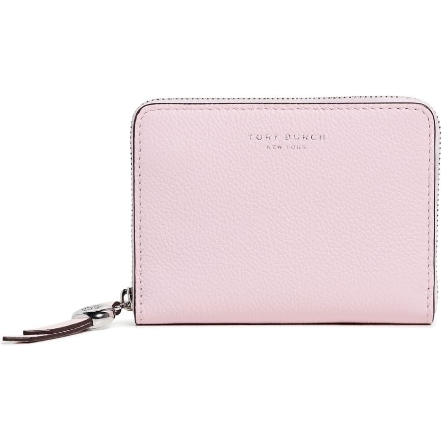 image:imageTory Burch Womens Romy Medium Zip Around WalletRose Mist