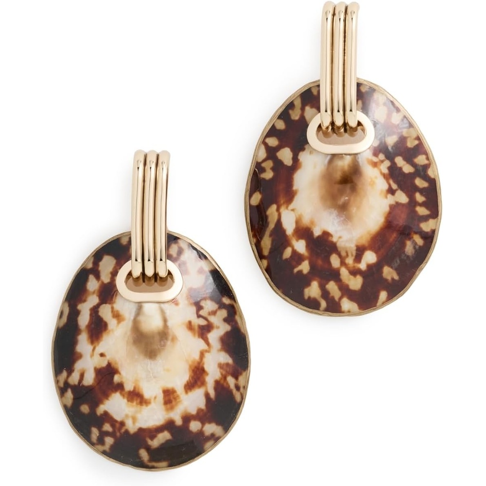 image:imageTory Burch Womens Shell Drop EarringLight Brass