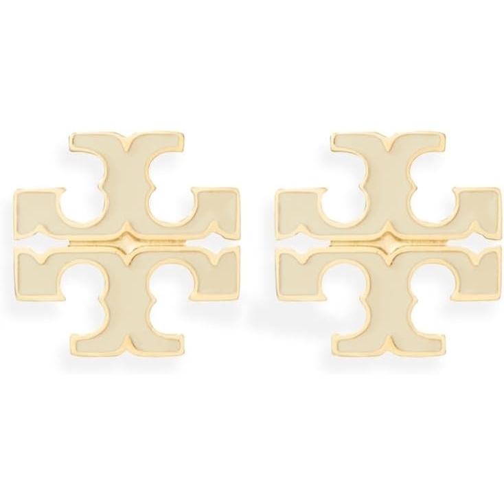 image:imageTory Burch Womens Small Icon Enamel Stud EarringsNew Ivory