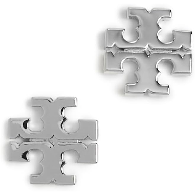 image:imageTory Burch Womens Small Icon Stud EarringsTory Silver