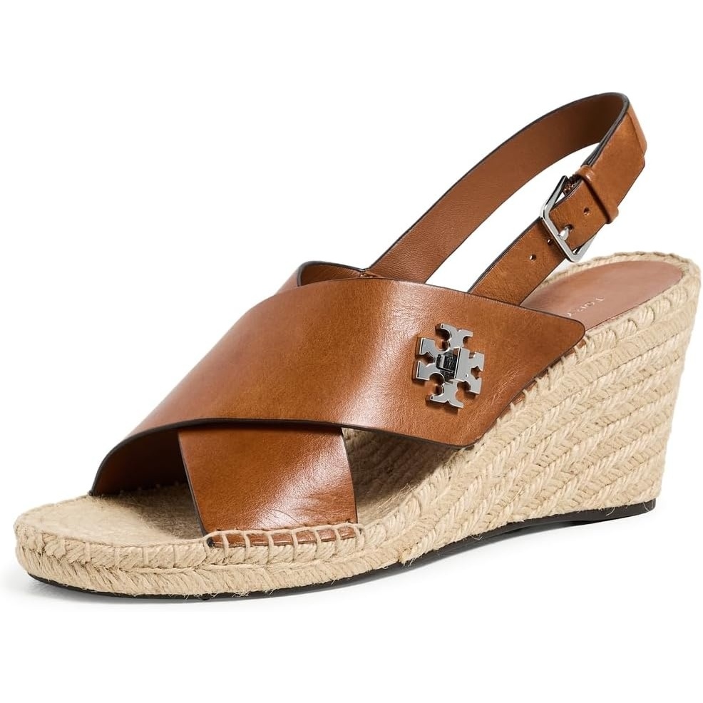 image:imageTory Burch Womens Turnlock Wedge EspadrillesClassic Cuoio