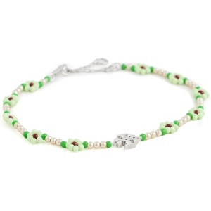 Tory Burch Women’s Beaded Flower Bracelet(Mint)