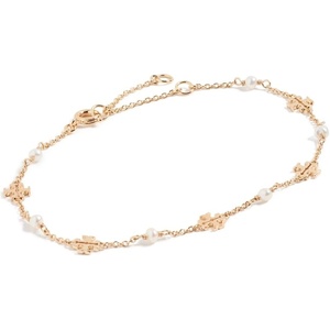 Tory Burch Women’s Delicate Moondance Pearl Bracelet(Tory Gold/Pearl)