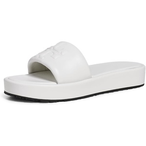 Tory Burch Women’s Double T Sport Platform Slides(Cirrus Cloud)