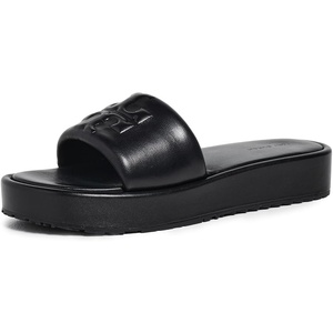 Tory Burch Women’s Double T Sport Platform Slides(Perfect Black)