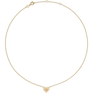 Tory Burch Women’s Forget Me Not Heart Pendant Necklace(Tory Gold)
