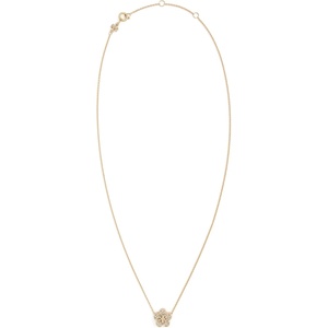 Tory Burch Women’s Forget Me Not Pavé Pendant Necklace(Tory Gold/Crystal)