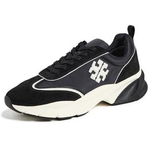Tory Burch Women’s Good Luck Trainers(Perfect Black/New Ivory)
