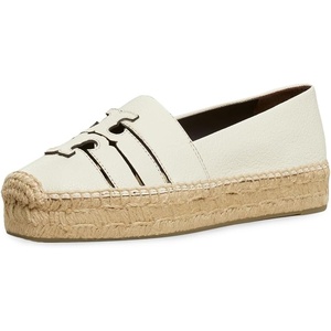 Tory Burch Womens INES Multi Strap Platform Espadrille(Light Cream)