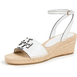Tory Burch Women’s INES Wedge Espadrilles 50mm(Gardenia)