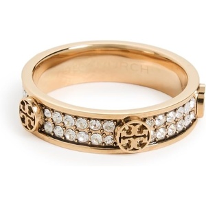 Tory Burch Women’s Icon Pave Ring(Tory Gold / Crystal)