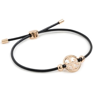 Tory Burch Women’s Icon Slider Bracelet(Tory Gold/Black)