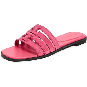 Tory Burch Women’s Ines Cage Slides(Fuschia Pink/Fuschia Pink)