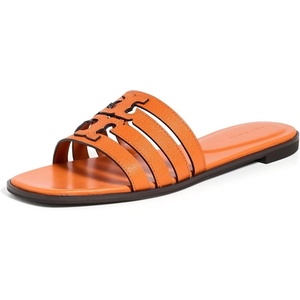 Tory Burch Women’s Ines Cage Slides(Orange Citrine)