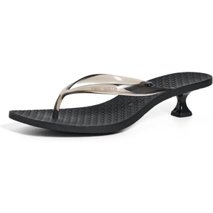 Tory Burch Women’s Jelly Heel Flip Flops 40mm(Black/Black)