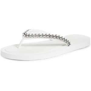 Tory Burch Women’s Kira Chain Flip Flops(Bianco)