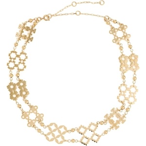 Tory Burch Women’s Kira Clover Choker(Tory Gold)