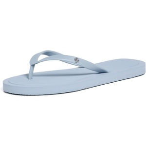 Tory Burch Women’s Kira Padded Flip Flops(Aria Blue/Silver)