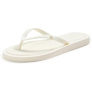 Tory Burch Women’s Kira Padded Flip Flops(New Ivory/Gold)
