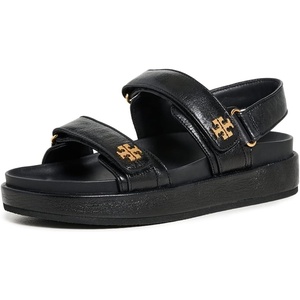 Tory Burch Women’s Kira Two Band Sport Sandals(Perfect Black)
