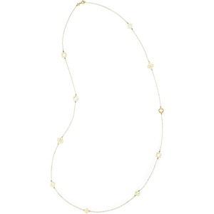 Tory Burch Women’s Long Forget Me Not Necklace(Tory Gold)