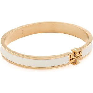 Tory Burch Women’s Medium Icon Enamel Bracelet(Tory Gold/Ivory)