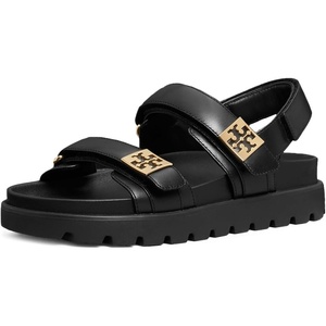 Tory Burch Women’s Mellow Sport Sandals(Perfect Black/Gold)