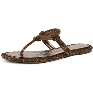 Tory Burch Women’s Miller Knotted Pave Sandals(Copper Freeze)