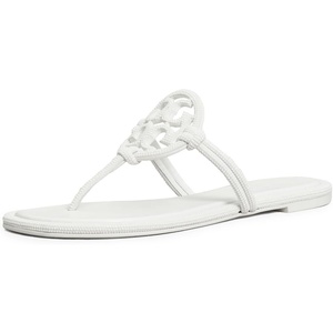 Tory Burch Women’s Miller Knotted Pave Sandals(Optical White)