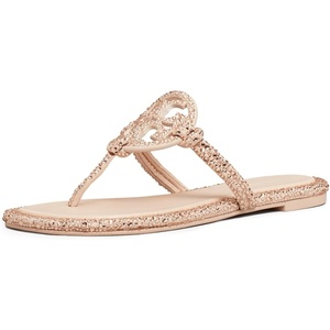 Tory Burch Women’s Miller Knotted Pave Sandals(Rose Pink)