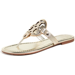 Tory Burch Women’s Miller Patent Sandals(Spark Gold)