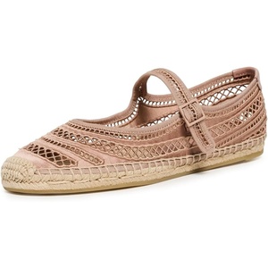 Tory Burch Women’s Open Weave Mary Jane Espadrilles(Vintage Mauve)