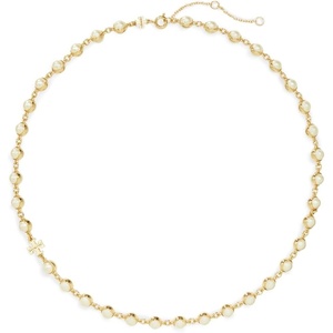 Tory Burch Women’s Pearl Necklace(Light Brass / Pearl)