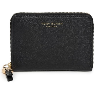 Tory Burch Women’s Romy Medium Zip Around Wallet(Black)