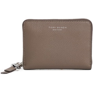 Tory Burch Women’s Romy Medium Zip Around Wallet(Wild Mushroom)