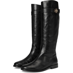 Tory Burch Women’s T Lock Riding Boots(Perfect Black)