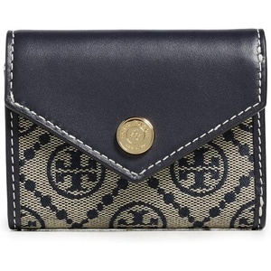 Tory Burch Women’s T Monogram Envelope Small Wallet(Tory Navy)