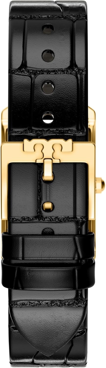 image:imageTory Burch Eleanor Watch for WomenSlim BlackGold