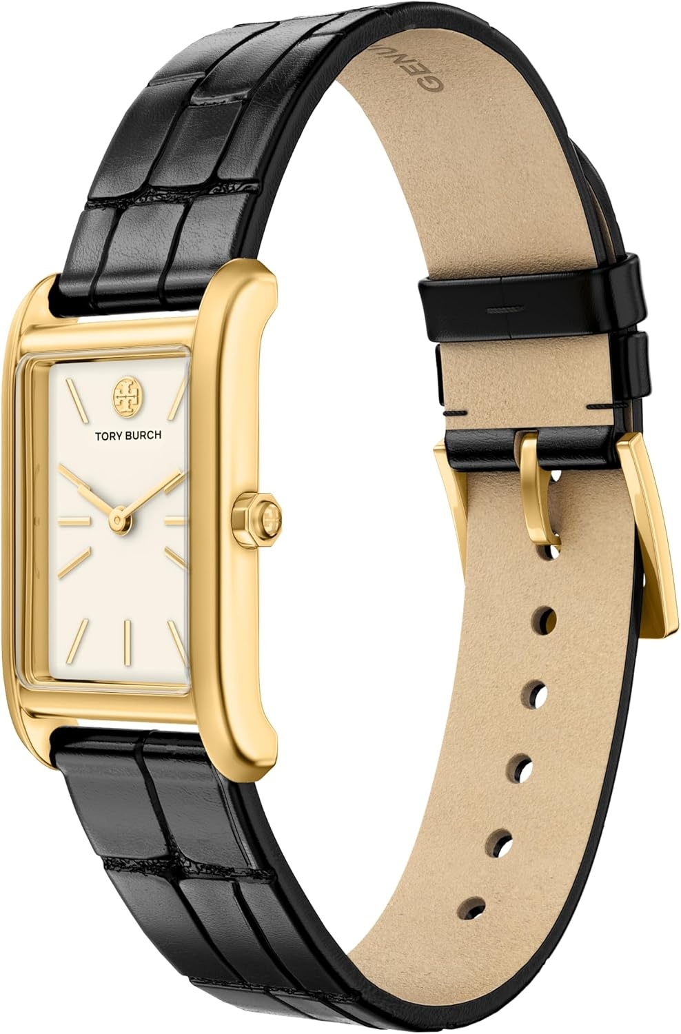 image:imageTory Burch Eleanor Watch for WomenSlim BlackGold