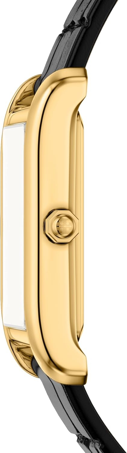 image:imageTory Burch Eleanor Watch for WomenSlim BlackGold